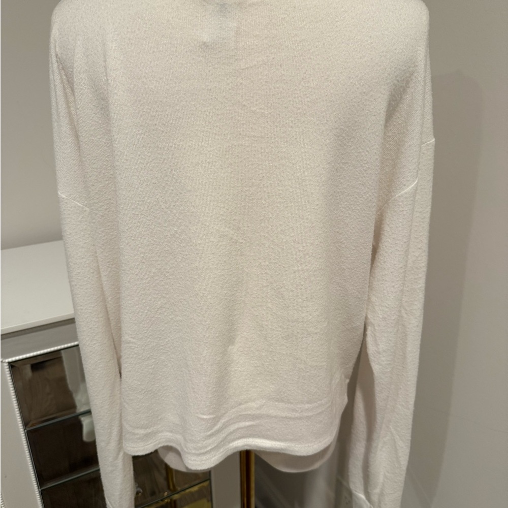 Spiritual Gangster White Twist-Front Women's Top - Picture 6 of 6